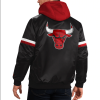 Chicago Bulls NBA Anniversary Black Varsity Hoodie Jacket