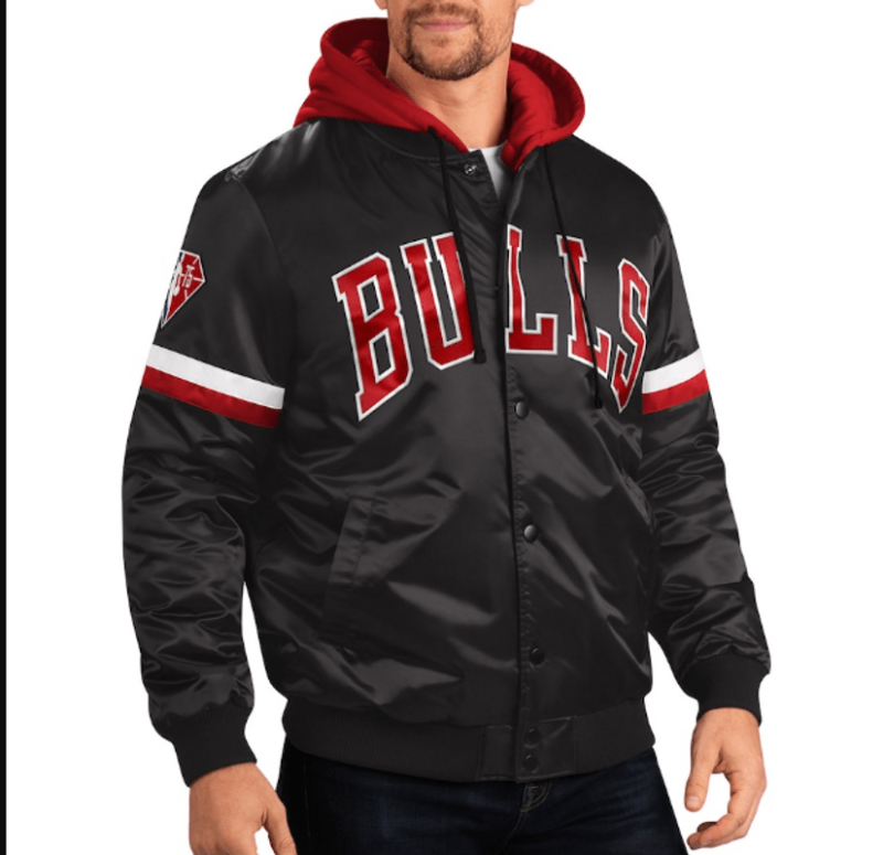 Chicago Bulls NBA Anniversary Varsity Hoodie Jacket