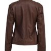 Chloe Price Cropped Leather Jacket