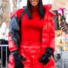 Ciara Red Bubble Puffer Jacket