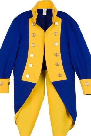 Continental Army American Revolution Uniform Blue and Yellow Jacket