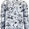 Digital Printed Urban NY Fashion White Bomber Jacket