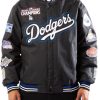 Dodgers 7x Champions Bomber Black Jacket 