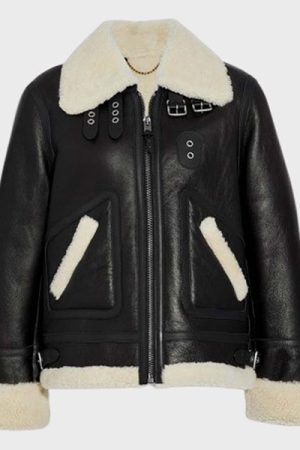 Elana Shearling Aviator Jacket