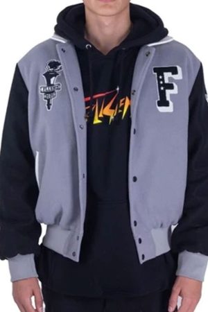Full Send Nelk Boys F Letterman Jacket
