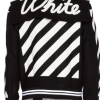 Back view of G-EAZY Black and White Varsity Jacket