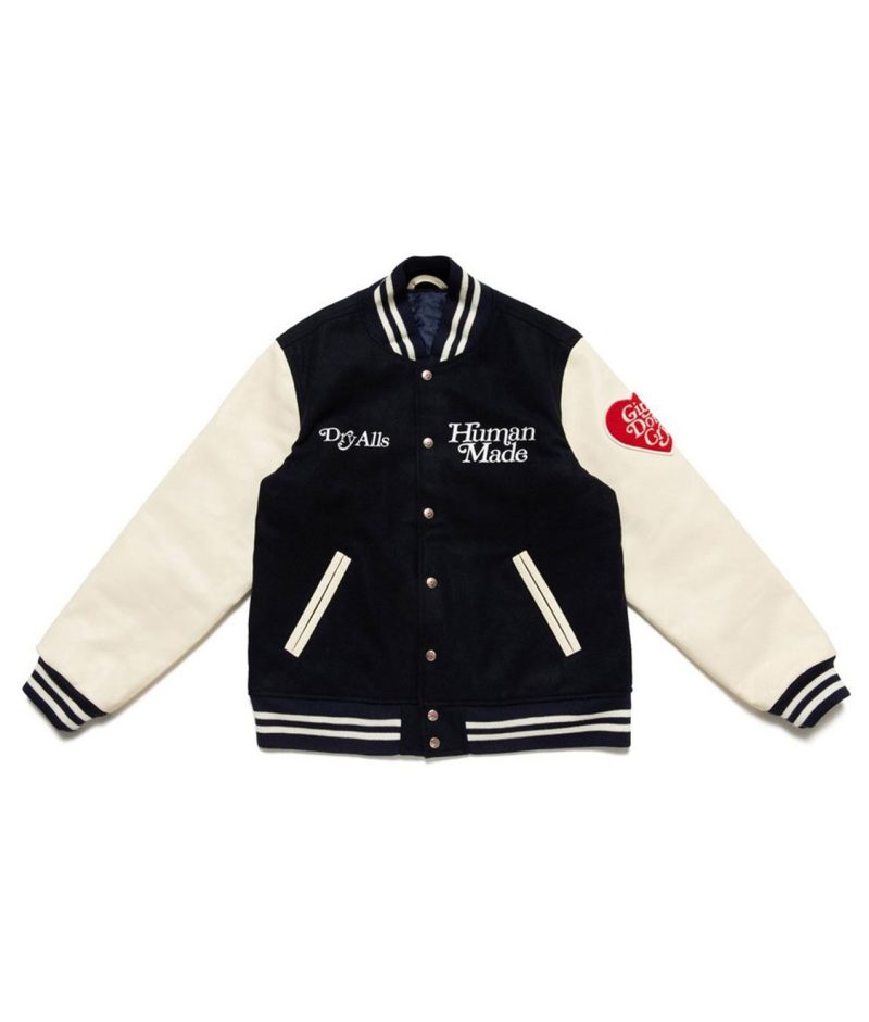 Girls Don’t Cry Human Made Black Varsity Jacket