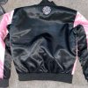 Glo Gang Fool Ya Satin Pink Bomber Jacket