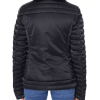 Heart Padded Black Puffer Jacket