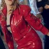 Meg Donnelly Cropped Leather Jacket