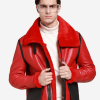 Men's Leather and Shearling Lining Jacket
