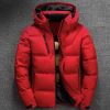 Men Thermal Thick Red Parka Jacket