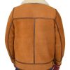 Back view of Mens Texan Mud Sheepskin Leather Jacket