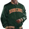 Miami Hurricanes Green Bomber Jacket