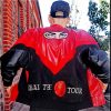 Back view of The World Dangerous Tour Leather Jacket
