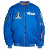 Nasa Space Blue Bomber Jacket