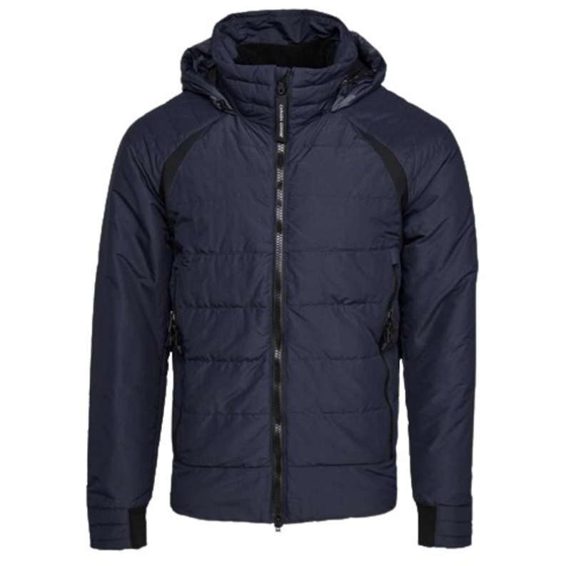 Navy Blue Hooded Puffer Jacket