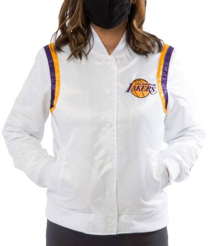 Starter Los Angeles Lakers White Jacket