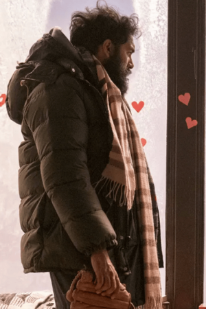 Station Eleven Jeevan Chaudhary Olive Green Puffer Jacket
