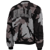 The Wild Collective Chicago Bulls Camo Sherpa Bomber Jacket