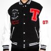 Tiesto Club Life Letterman Black and White Jacket