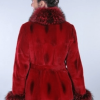 Velvet & Fur Belted Coat