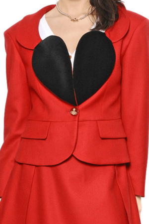 Vivienne Heart Lapel Shape Blazer