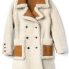Women Shearling Double Breasted Coat