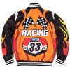 Back view of Posh Moto Racing Bomber Jacket