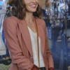 The Wedding Veil Autumn Reeser Pink Blazer