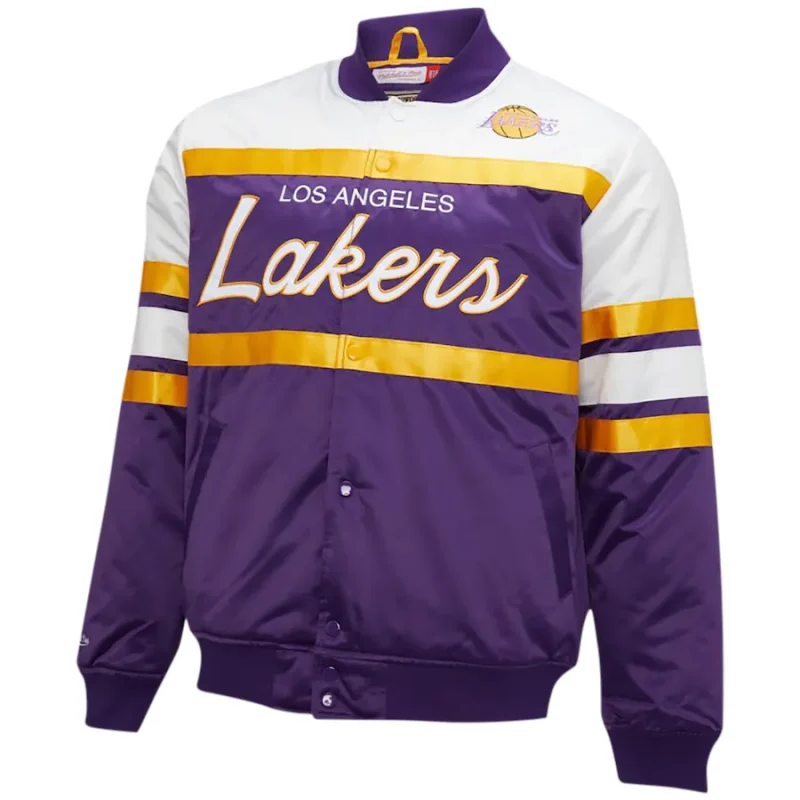 Los Angeles Lakers Purple Satin Jacket