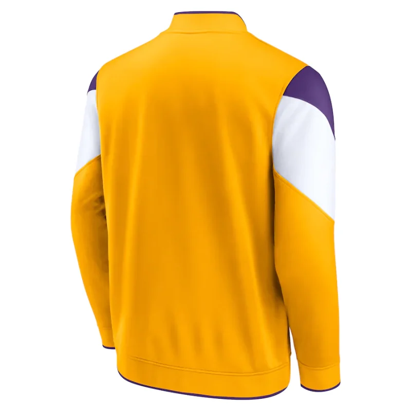 Back view of Los Angeles Lakers Top Jacket