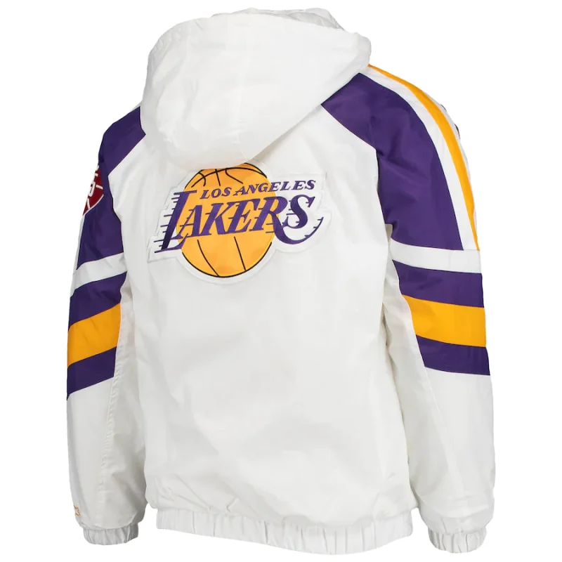 Back view of Starter Los Angeles Lakers Nylon Jacket