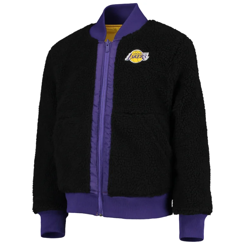 Los Angeles Lakers Game Reversible Varsity Jacket
