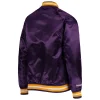 Back view of Los Angeles Lakers Classics Satin Jacket