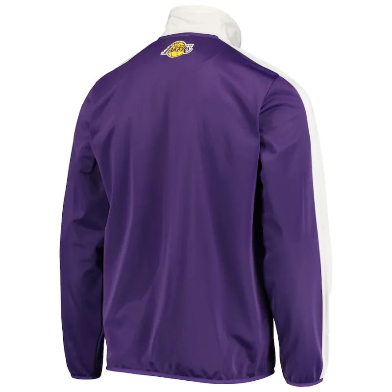 Back view of Los Angeles Lakers Purple or White Jacket