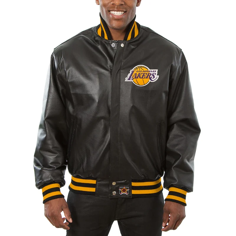 Los Angeles Lakers Tall All Leather Jacket