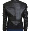 Back view of Vampire Diaries Katherine Pierce Leather Jacket