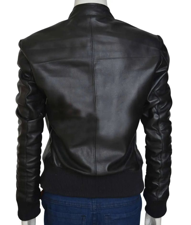 Back view of Vampire Diaries Katherine Pierce Leather Jacket