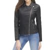 Women’s Cycle Leather Black Jacket