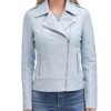 Women’s Cycle Leather Light BlueJacket