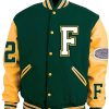 Green and Yellow Letterman Jacket