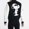 Black Joe Cool Varsity Bomber Jacket 