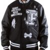 First Row Black Varsity Jacket