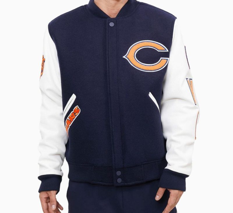 Chicago Bears Logo Varsity Jacket