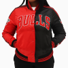 Chicago Bulls NBA Two Tone Black and Red Jacket