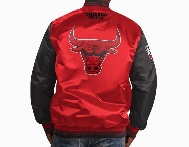 Chicago Bulls NBA Varsity Satin Jacket
