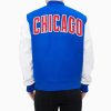 Chicago Cubs Logo Varsity Jacket Royal Blue