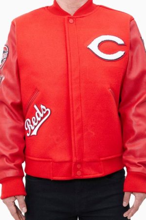 Cincinnati Reds Logo Varsity Jacket