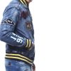 Dark Blue Multi Patched Denim Jacket 